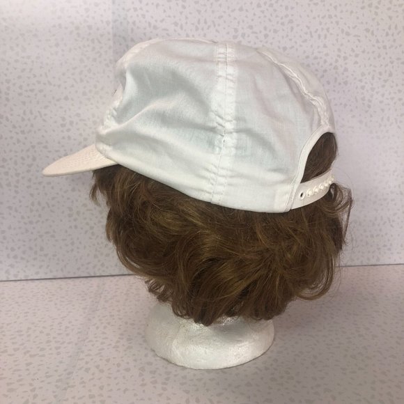 Vintage 80s 90s White Vantage Cup Senior PGA Tour Golf Snapback BallCap Dad Hat - Picture 3 of 5